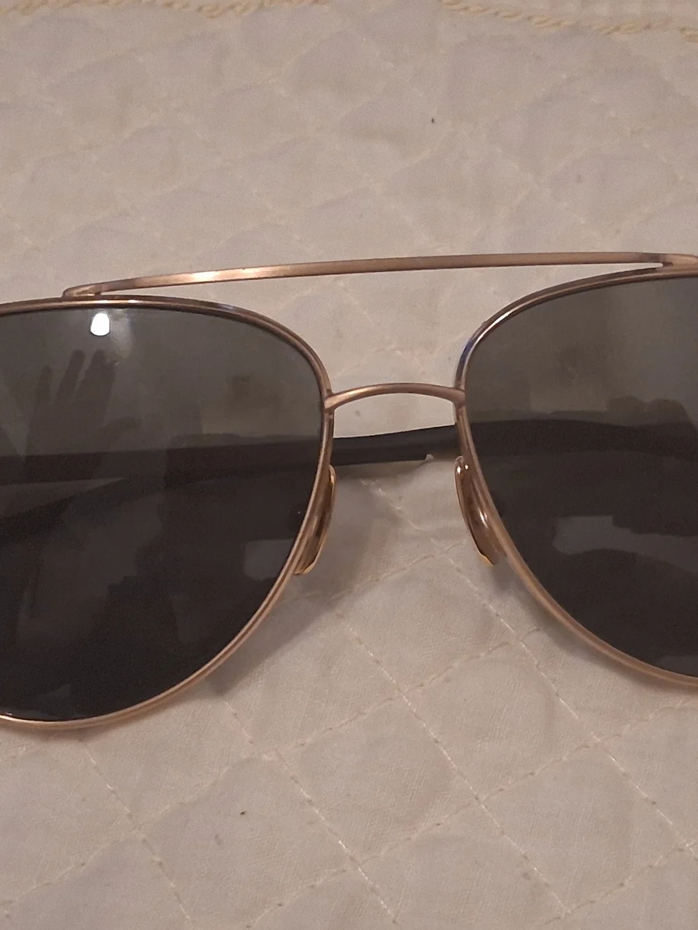 North Sails Gold Aviator Sunglasses with Dark Lenses